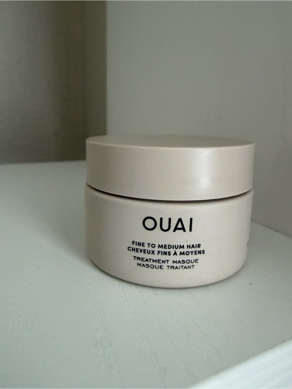 OUAI Treatment Masque - Cream Jar with Black Logo